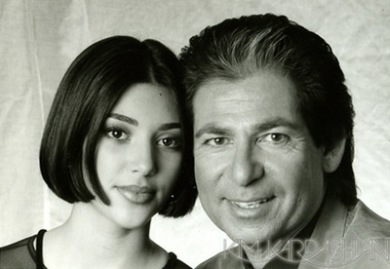 Kim With Her Dad Robert kardashian